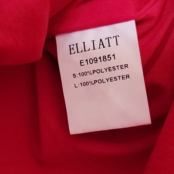 ELLIATT Red Ribbed Ruffled Skirt - Picture 4 of 7
